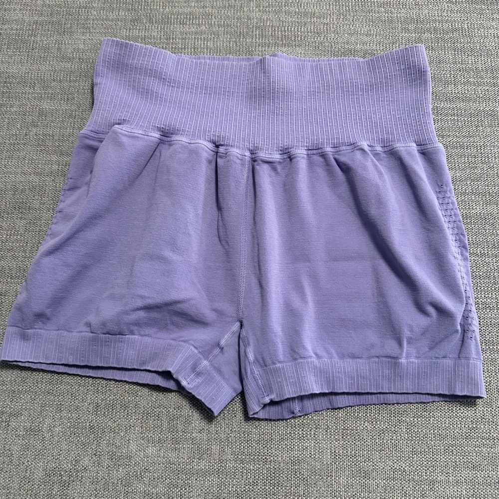 Free People Movement Karma Shorts Women XL Purple Seamless High Rise Excellent